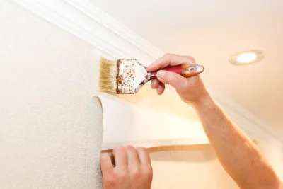 Pose de papier peint à Elbach — revêtements muraux et toiles de verre